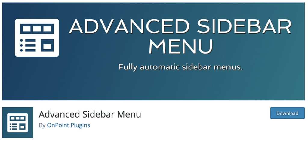 Advanced Sidebar Menu