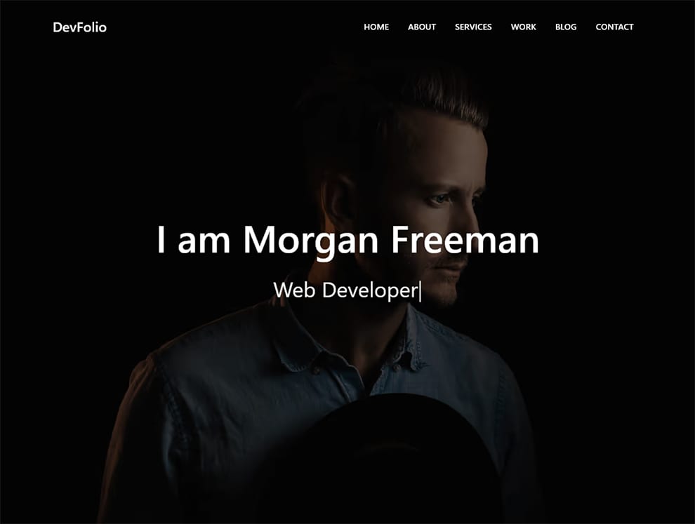 devfolio template portfolio free