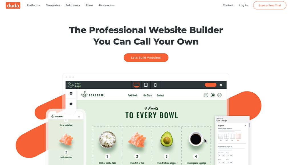 Duda best website builder for agency professionals