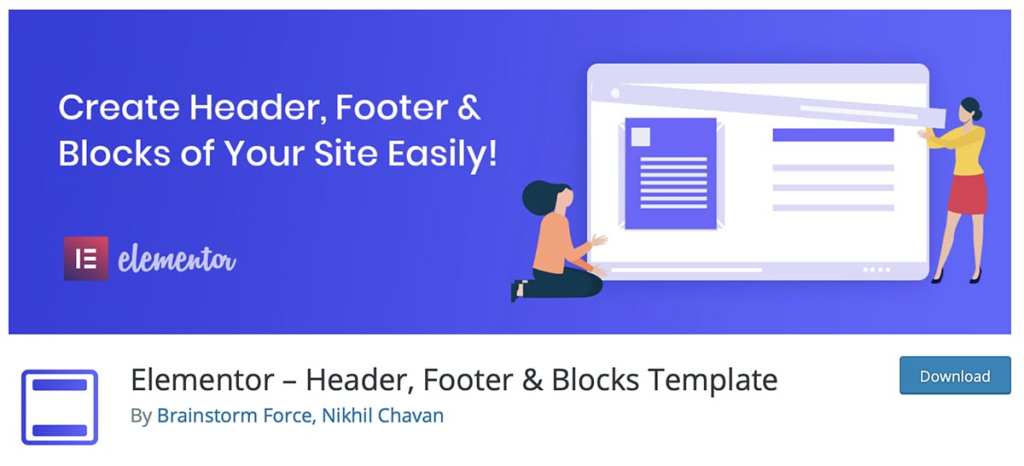 Elementor – Header, Footer & Blocks Template