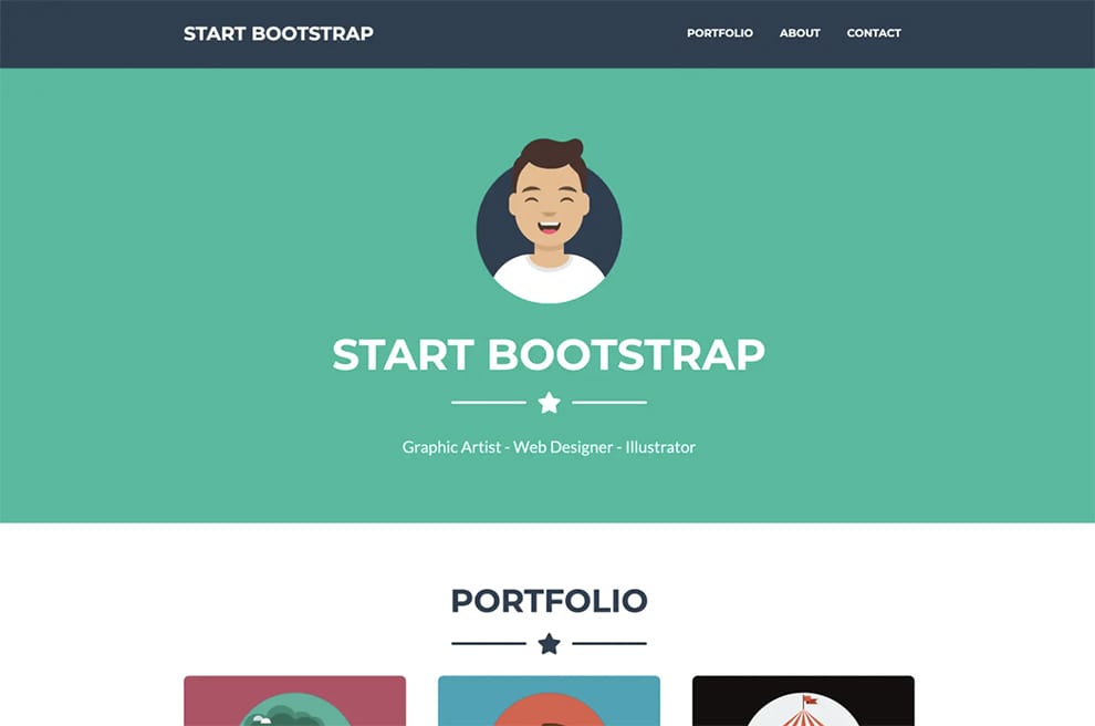 freelancer best free portfolio template