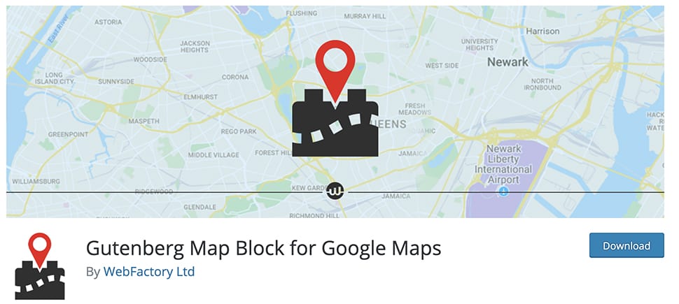 Gutenberg Map Block for Google Maps