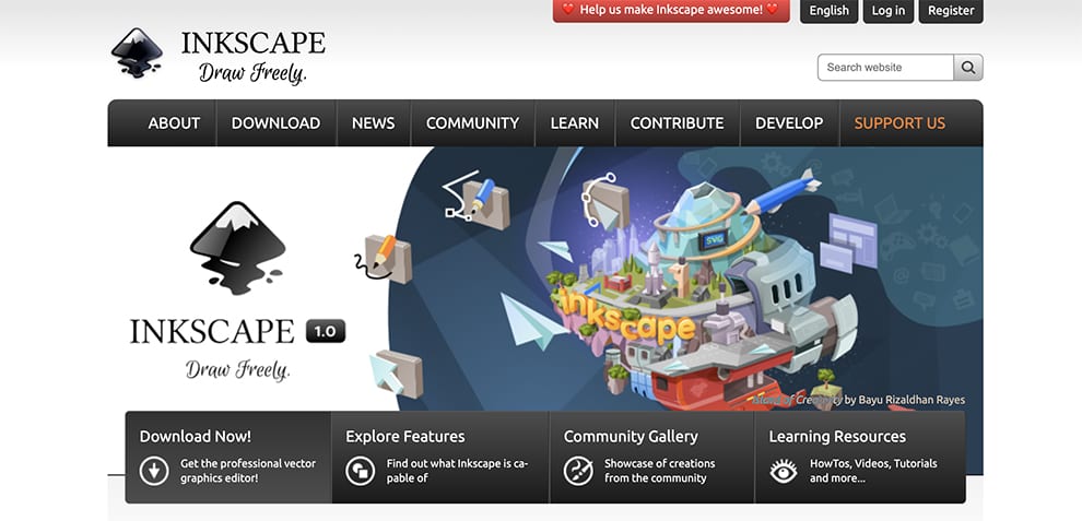 inkscape free drawing software