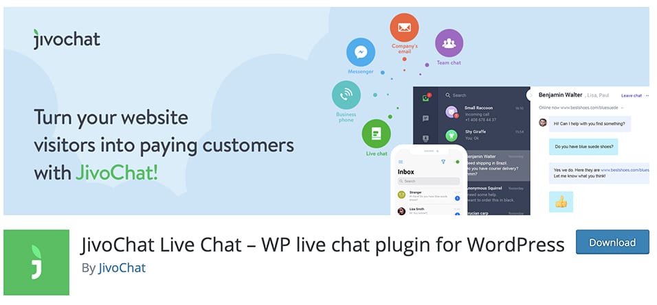 JivoChat Live Chat – WP live chat plugin for WordPress