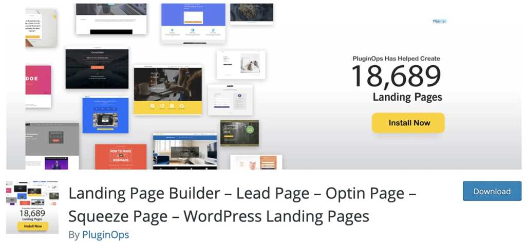 Landing Page Builder – Lead Page – Optin Page – Squeeze Page – WordPress Landing Pages