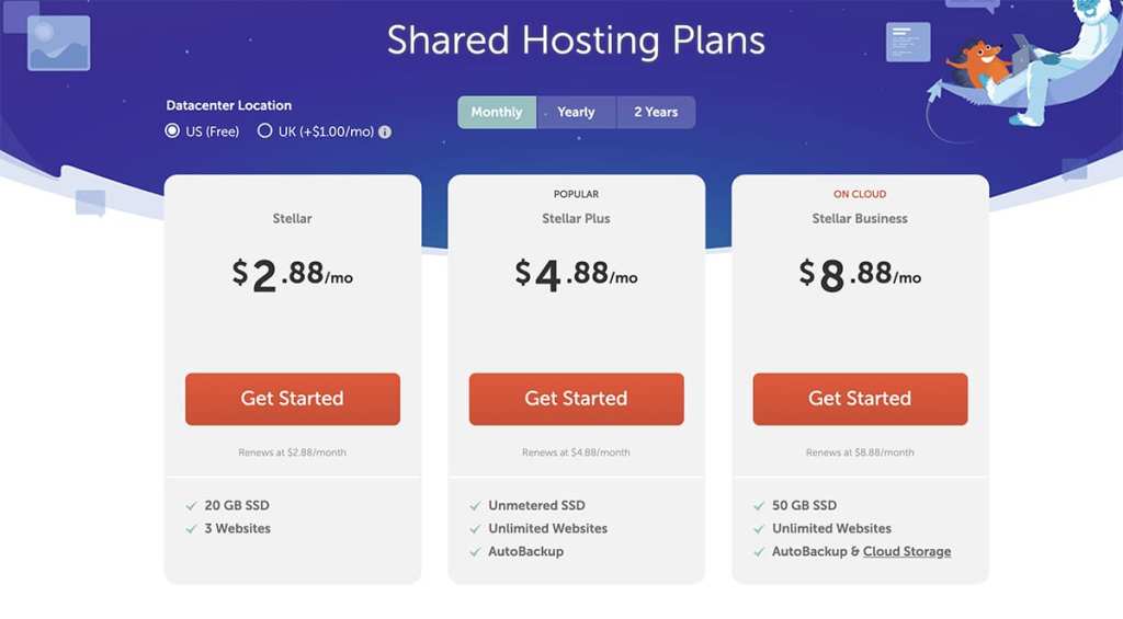 Namechap the best affordable monthly billing hosting