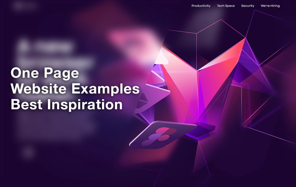 one page website examples best inspiration