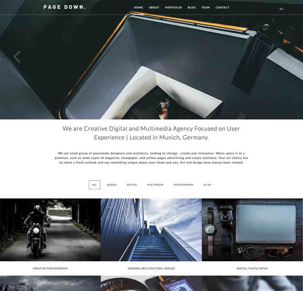 page-down-wordpress-theme