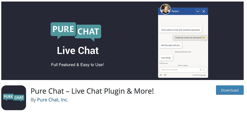 Pure Chat – Live Chat Plugin & More!