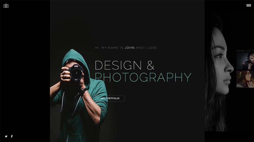 design and photography slider 