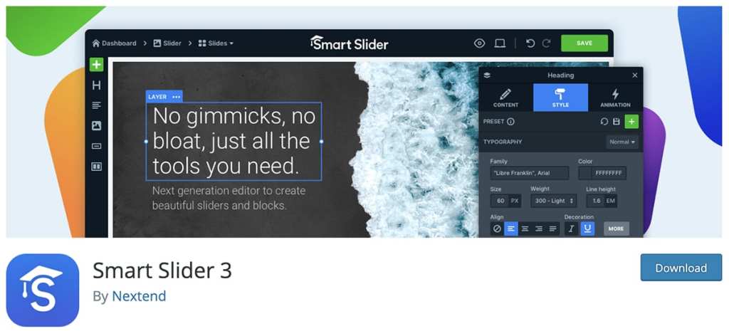 smart slider 3 free slider for wordpress