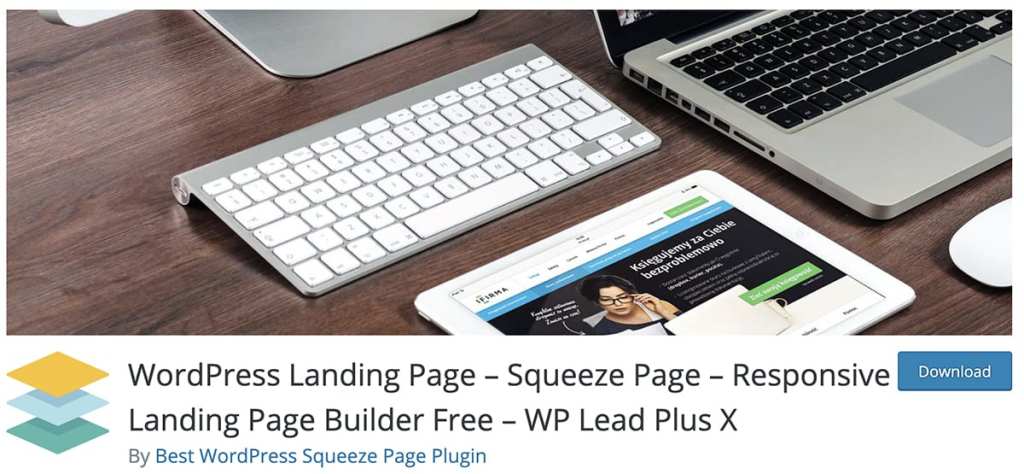 WordPress Landing Page – Squeeze Page – Responsive Landing Page Builder Free – WP Lead Plus X