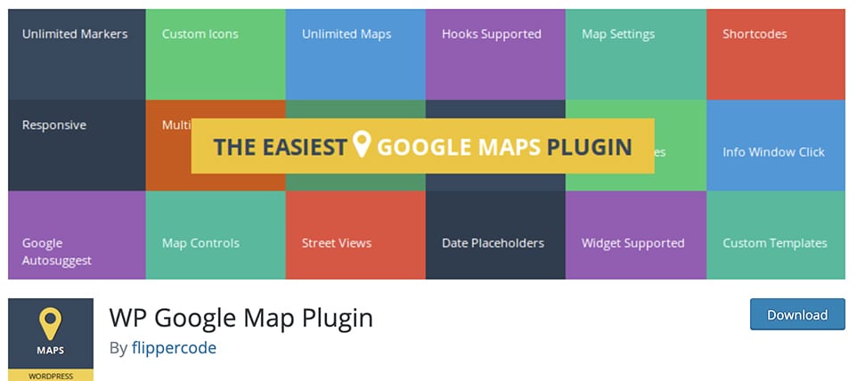 WP Google Map Plugin free plugin