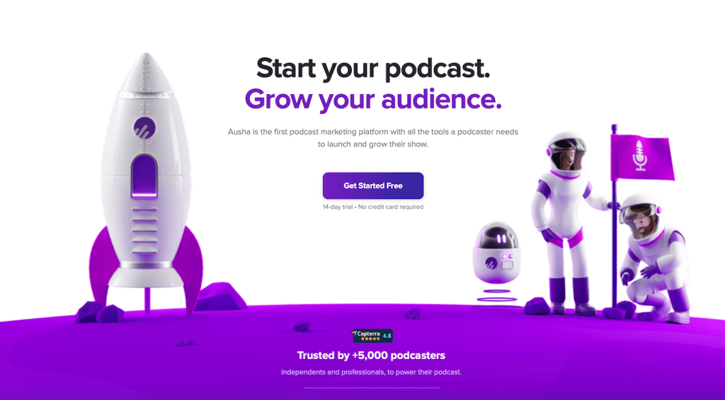 Ausha is a powerful, all-in-one podcast marketing platform