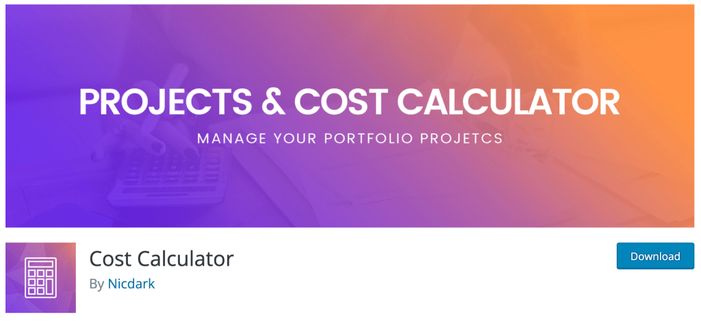 Cost Calculator Free WordPress Plugin