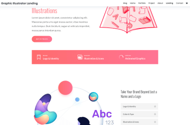 Graphic-Illustrator-Landing-Elegant-Themes