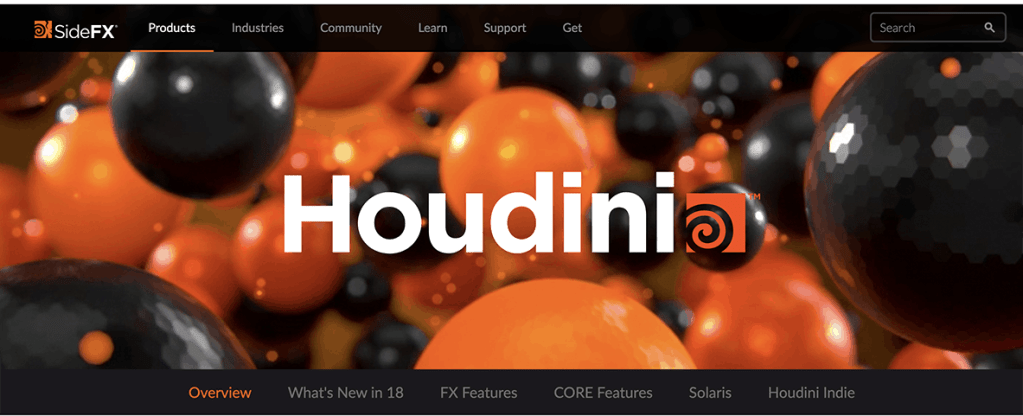 Houdini 3d software