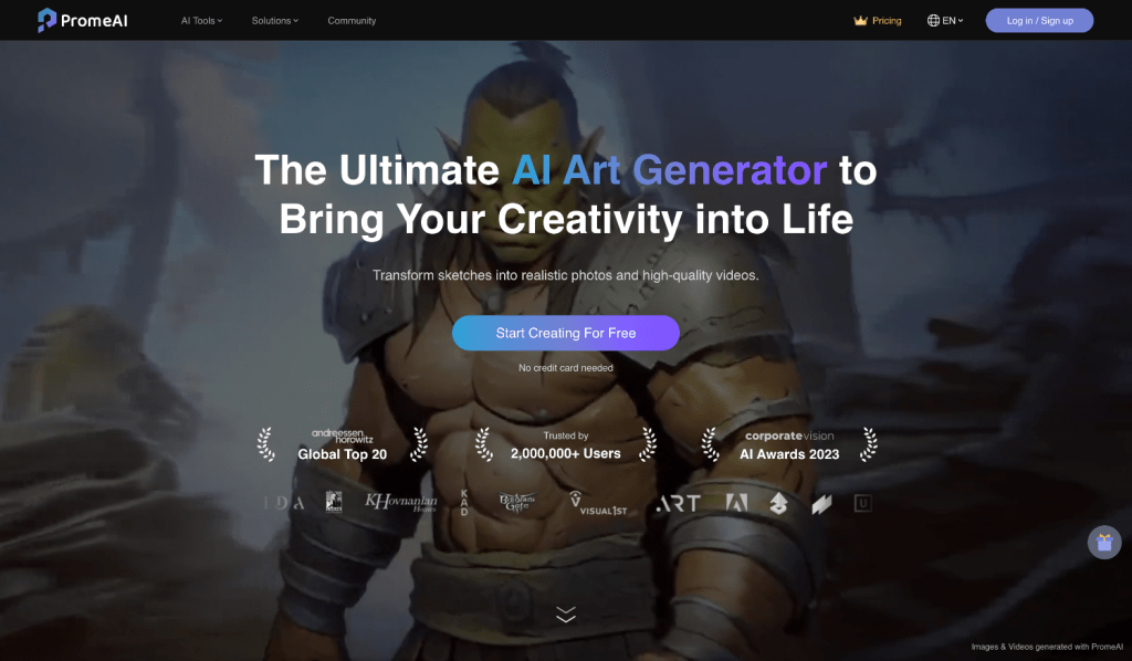 PromeAI-Free-AI-art-generator-Bring-creativity-to-life