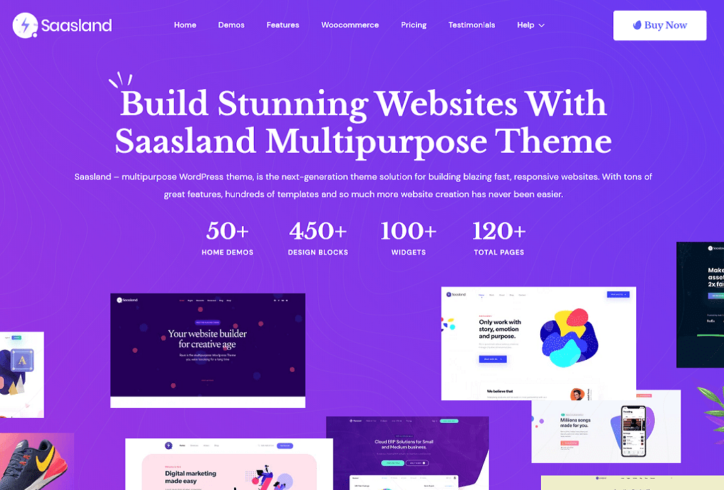 Saasland - MultiPurpose WordPress Theme for Saas Startup